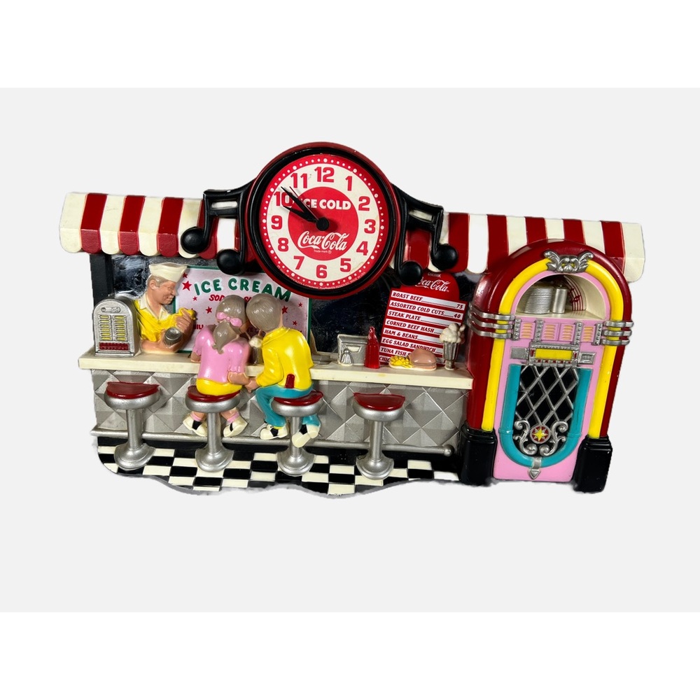 Vintage Coca-Cola Soda Fountain Clock